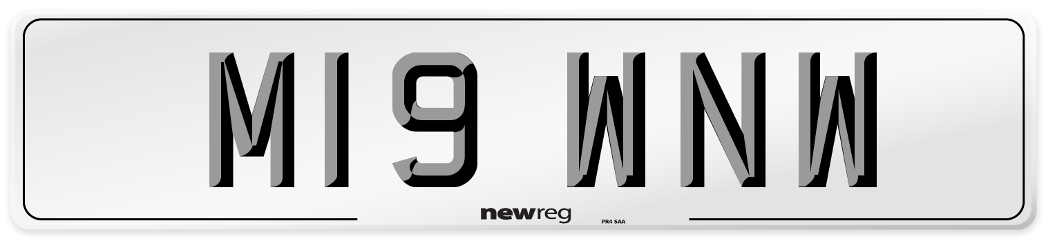 M19 WNW Number Plate from New Reg